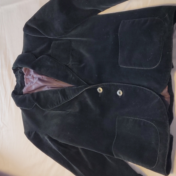 Miss Style of Course vintage 70's black velvet single breated blazer fully lined - Picture 13 of 14